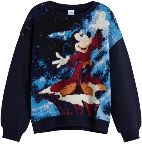 Desigual - Fantasie Jacquard - Sweatshirt - Met Mickey Mouse™ Print - Lange Mouwen