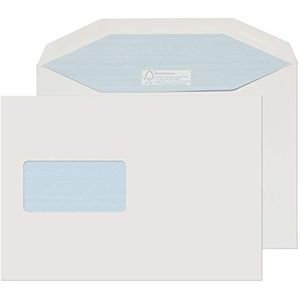 Blake Zuiver milieu C5 162 x 229 mm 130 g/m² FSC gecertificeerde gegomde Mailer venster enveloppen (FSC809) wit - pak van 500