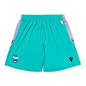 S.P.A.L. S.R.L. Gara Away Shorts, Officiële Collection 2022/2023, S, Turquoise/Zilver, Heren