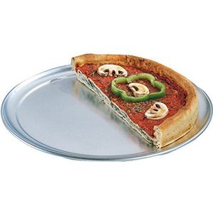 Garcia de Pou 147.90 Platte pizzaplaat van aluminium, 35 x 1 cm, zilver