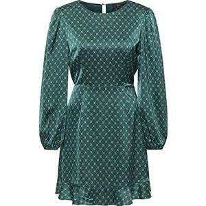 LEOMIA Elegante jurk voor dames 19223974-LE02, groen, S, groen, S