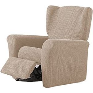 Zebra Textil Orion elastische hoes relaxstoel maat 1 zits (standaard), kleur beige 43679