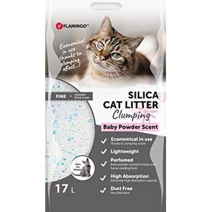 Kattenbakvulling – talkgeur voor baby's – 17 l voor 20 weken – oorsprong Canada – fijne korrels – neutraliseren onaangename geuren – zacht voor de poten – ook voor kittens