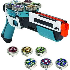 SPINNER MAD - Mini Hexa Blaster by Silverlit, speelgoedpistool, 1 blaster met 6 spinners, compatibel met de hele mad range spinner kleurrijk, vanaf 5 jaar - 86433