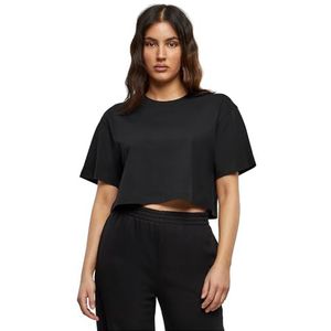 Build Your Brand Dames T-Shirt Dames Short Oversized Tee Zwart S, zwart, S