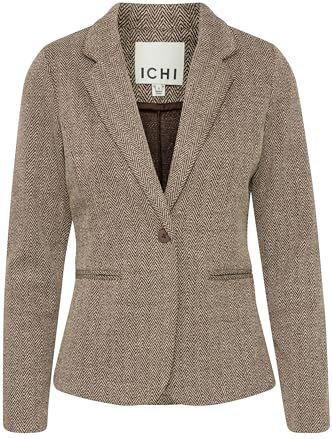 Ichi, Dames, Jassen, Bruin, Maat: L Leer,