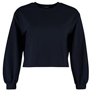 Trendyol Dames rechte lange mouwen regular sweatshirt in plussize, zwart, XXL/Grote maten