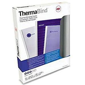 GBC 45448 Thermobindmap Thermabind Standard Retail, transparante folie/karton, 9 mm, 25 stuks, wit