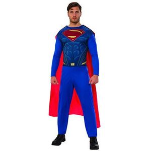 Rubies 820962-XL Superman kostuum voor volwassenen, heren, blauw, XL