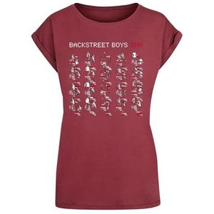 MERCHCODE T-shirt voor dames, rood (cherry), M