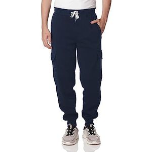 Southpole Active Basic Jogger Fleece Pants Joggingbroek voor heren, marineblauw (cargo), M