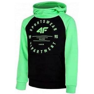 4F JUNIOR Sweatshirt M221 Color Deep Black, maat 122 voor heren, Diepzwart, 122