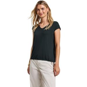 Street One Dames V-hals jersey shirt, groen (pijnboom), 36