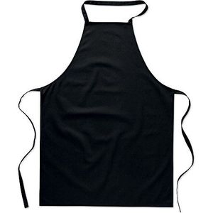 eBuyGB Pack van 10 Catering Cooking Plain Chef's Unisex keukenschort, katoen, zwart