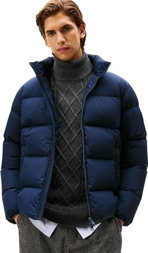 TOMMY HILFIGER - Gewatteerde Jas - Marine - Warm Gevoerd