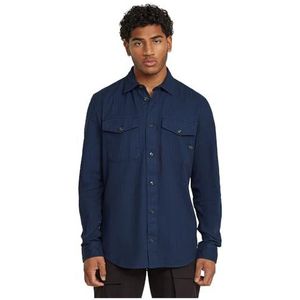 G-Star RAW Marine Slim overhemd, meerkleurig (Imperial Blue Gd Rain Camo D24963-d954-h170), M