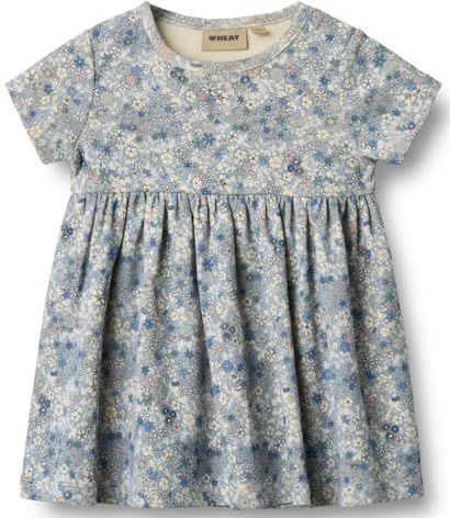 Wheat - S/S Nova - Jerseyjurk - Blauw - GOTS - 80