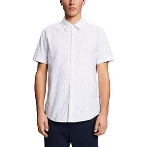ESPRIT Button-down-overhemd met print, wit, L