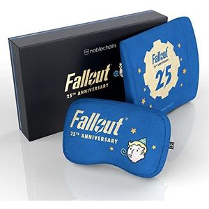 Noblechairs Fallout 25th Anniversary Edition Memory Foam Cushion Set Fallout 25th Anniversary Edition, Kussen voor Gaming Stoelen, Ergonomisch Stoelkussen, Stoelkussen met Lendensteun