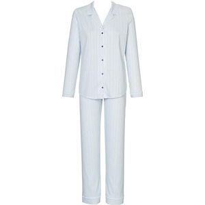 Calida Sweet Dreams Tweedelige pyjama voor dames, van katoen met zachte grip, Peacoat Blue., 40/42