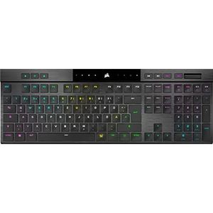Corsair K100 RGB AIR Wireless Ultra-Thin Mechanical Gaming Keyboard, Cherry ULP Tactile - schwarz, D