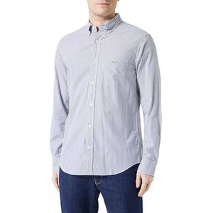 REG POPLIN Stripe Shirt, classic blue, S