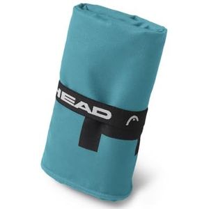 Head Active Microvezel handdoek met elastiek, lichte fitnesshanddoek, sneldrogend, als multifunctionele doek, absorberende en ruimtebesparende badhanddoeken voor op reis, 60 x 110 cm, octaan blauw