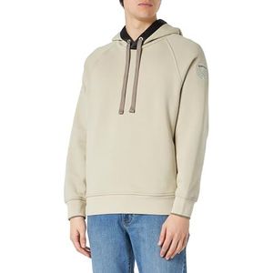 Blauer Gesloten sweatshirt met capuchon voor heren, Pelikan, 54