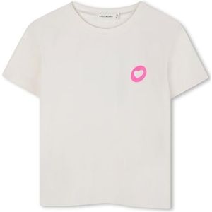 Billieblush U21223 T-shirt voor meisjes, Wit, 8 Jaren