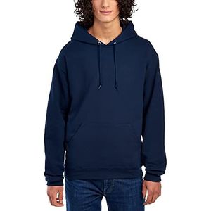 Jerzees Sweatshirt met capuchon voor heren - blauw - L