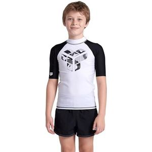 Arena Unisex Jr Rash Vest S/S Graphic Rash Guard Shirt Unisex - Kinderen en Tieners