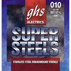 GHS SUPER STEELS snarenset voor elektrische gitaar - ST-L - Light - 010/046