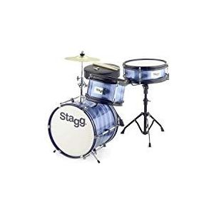 Stagg 3-delige Junior Drum Kit Set met Hardware - 12" - Blauw