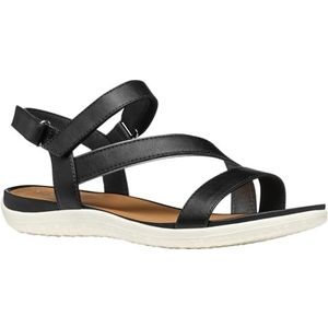 Geox Dames D Sandal Vega a Sport, Zwart, 37 EU