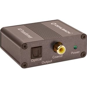 OEHLBACH AD Transformer - stereo audio signaalconverter analoog naar digitale converter (RCA cinch naar coaxiale cinch SPDIF Toslink - 24bit 96 kHz) volledig metaal