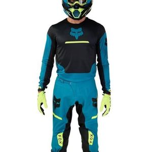 FOX RACING Fox Flexair Pants Optical Maui Blue 36, uniseks broek voor volwassenen