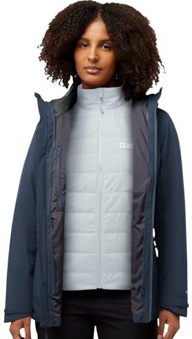 Jack Wolfskin - HUNBERG 3IN1 JKT W - Functioneel 3-in-1-jack - Midnightsky