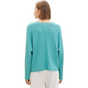 TOM TAILOR Damestrui met geribbelde structuur, 10426-zomer Teal, XS