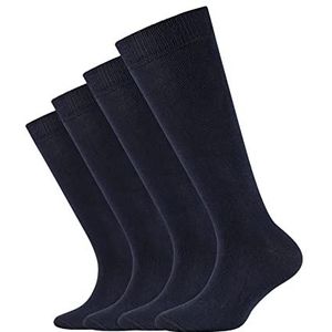 Camano Unisex Kinderen Online Children Organic ca-Soft Kneehighs 4-pack sokken, Navy, 27/30, navy