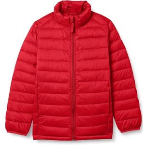 Amazon Essentials Lichtgewicht waterbestendige opvouwbare pufferjas, rood, medium