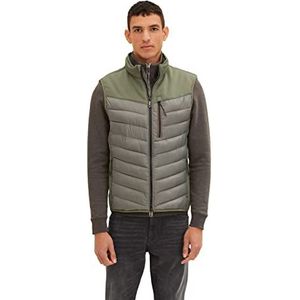 Tom Tailor - Olive Dames Vest - Olijfgroen - Mouwloos - Polyester