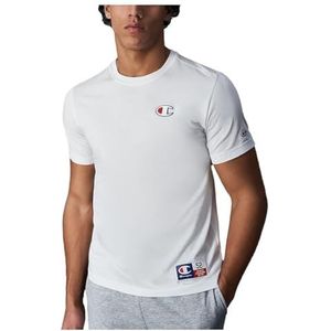 Champion Legacy Retro Sport - Graphic S/S Crewneck T-shirt, wit, M heren SS24, Wit, M