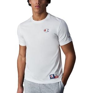 Champion Legacy Retro Sport - Graphic S/S Crewneck T-shirt, wit, S heren SS24, Wit, S