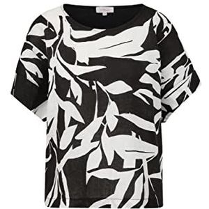 s.Oliver Dames T-shirt met korte mouwen, wit | zwart 99a3, 40