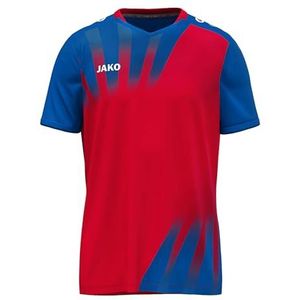 JAKO Uniseks shirt vintage, korte mouwen, rood/koningsblauw, S