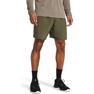 Under Armour Rival Fleece Short, Zwart/Wit, SM, Marine Od Groen / / Zwart, L