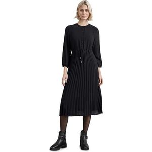 Street One - A144281 - Midi-plooijurk - Zwart - Dames