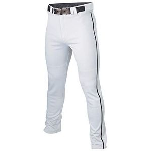 EASTON RIVAL+ Piped Baseball Pant, White/Black, Adult, XLarge