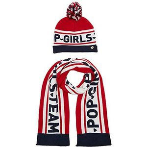 Tuc Tuc Set met sjaal, muts en handschoenen voor meisjes - rood - 14 años