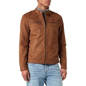 Only & SONS Men's ONSWILLOW Fake Suede Jacket OTW NOOS kunstleren jas, cognac, XL